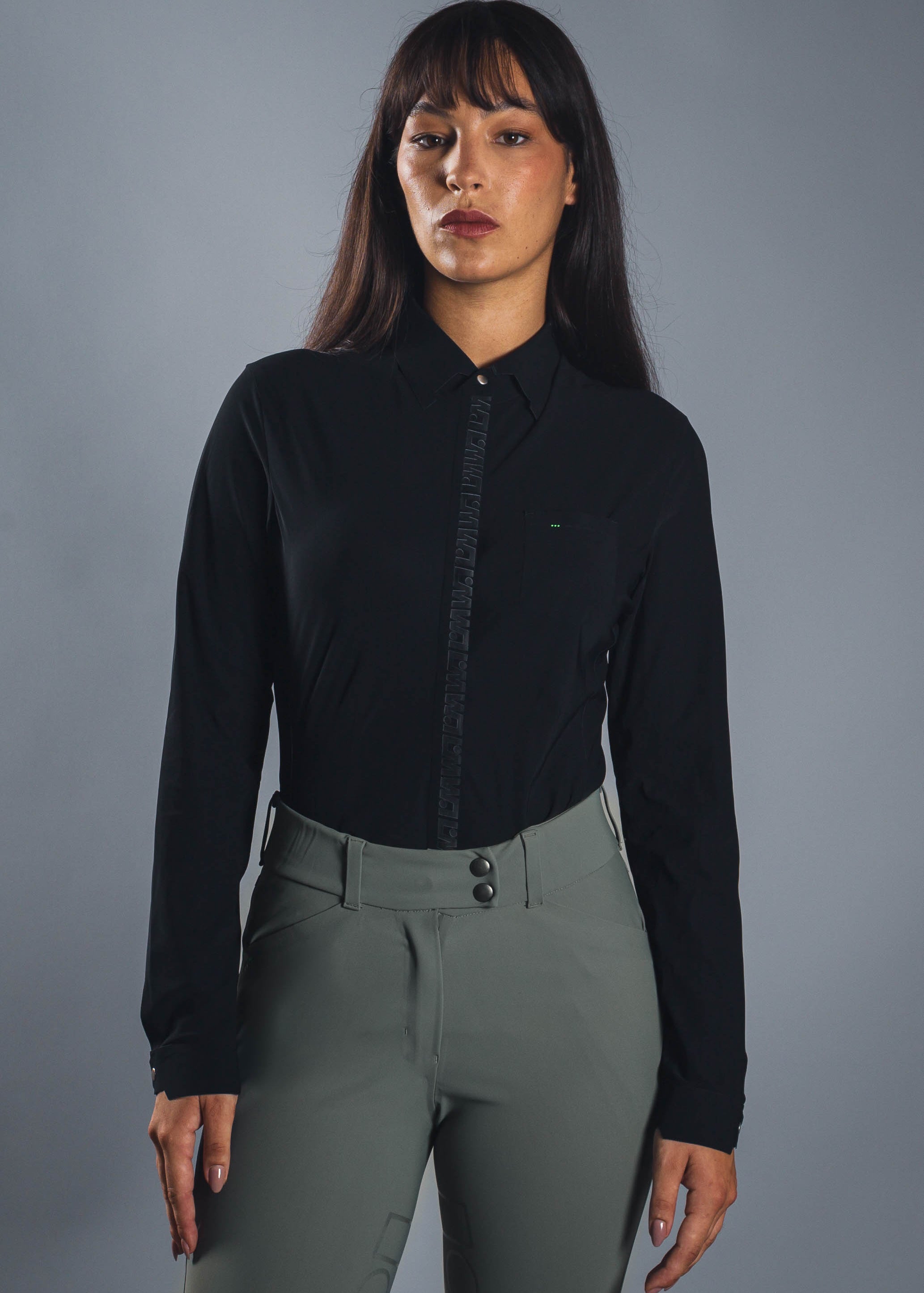 chemise technique noire Wersatile Equestrian Designer - vêtements d'équitation